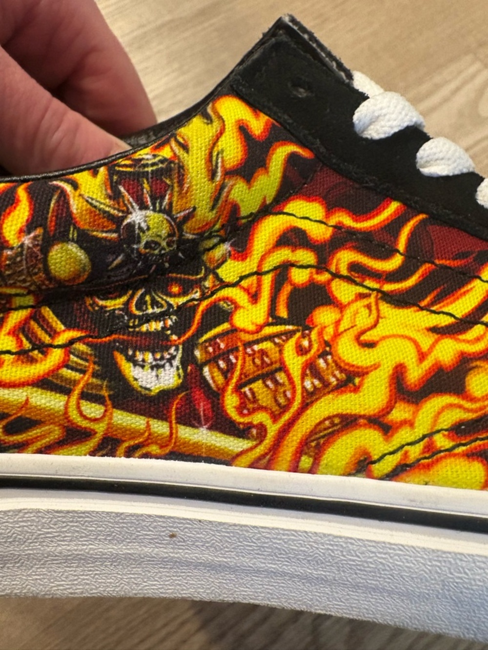 Old Skool flame vans samurai rising graphic - Picture 5 of 10
